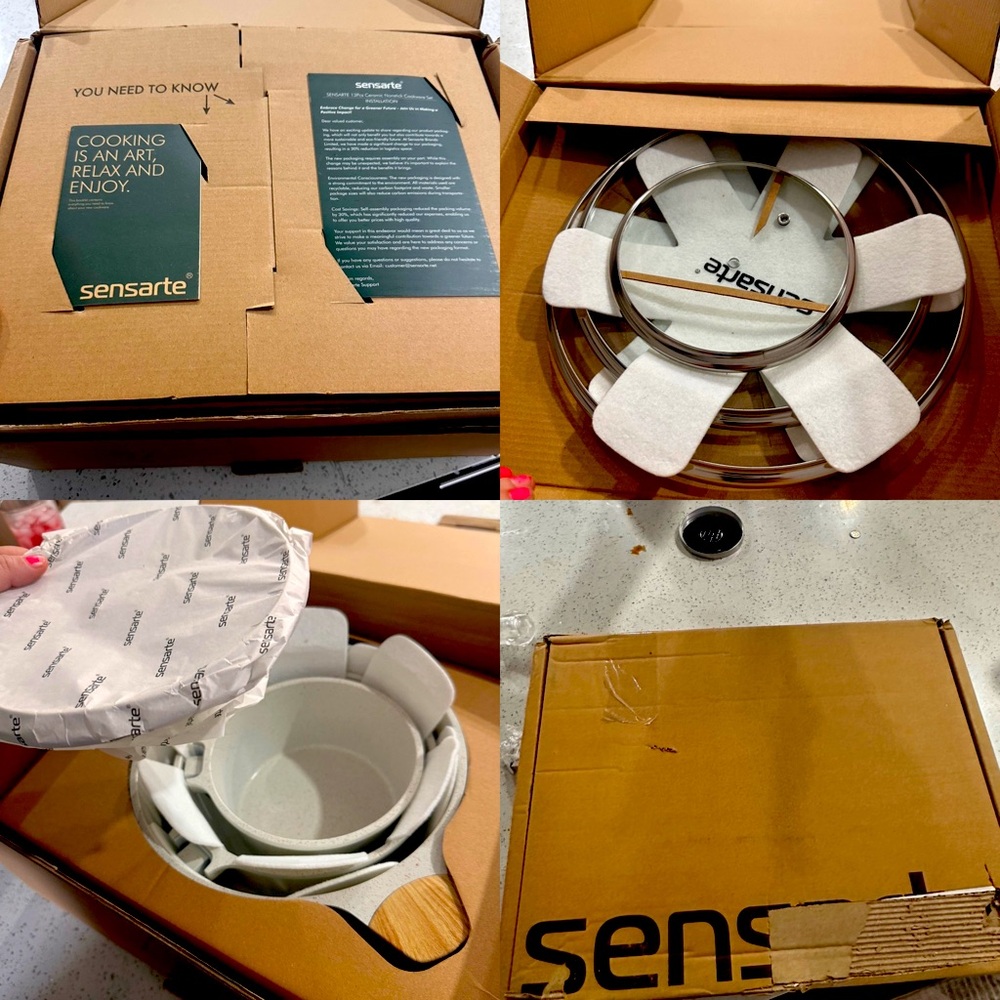 Brand new cooking set ceramic 13 pieces.
